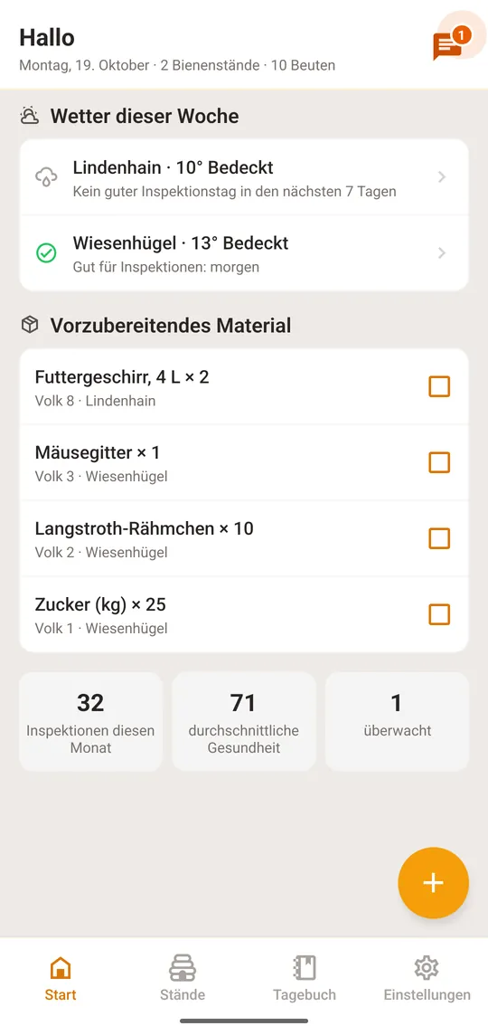 Öffnen Sie „Start“, den ersten Tab