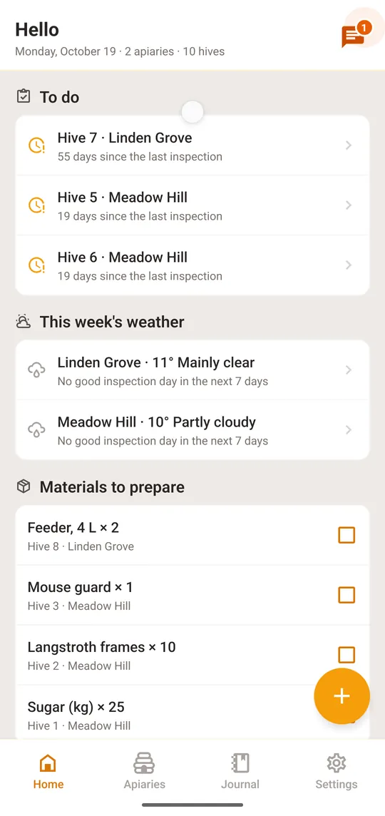 Open “Settings”, the last tab