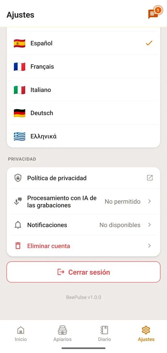 Abre «Configuración» y, en Privacidad, toca «Eliminar cuenta», en rojo