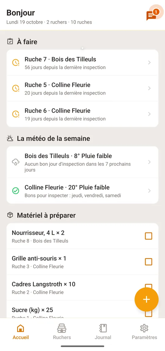 Ouvrez «Paramètres», le dernier onglet